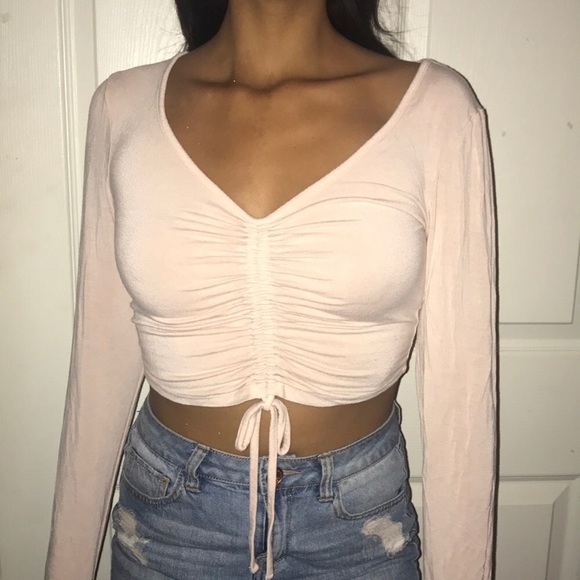 Forever 21 Tops - Forever 21 runched pink blouse